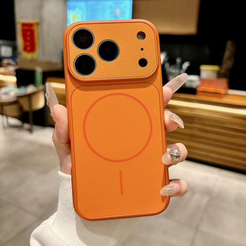 iPhone 17 Pro Dunjia Organic Silicone MagSafe Shockproof Phone Case - Orange