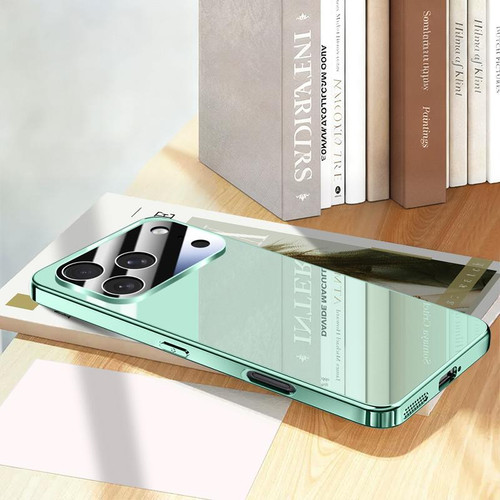 iPhone 17 Pro Electroplating Ice Crystal Airbag Full Coverage Shockproof Phone Case - Green