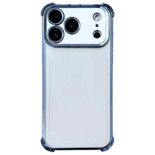 iPhone 17 Pro Electrpolated Space Four-corner Shockproof TPU Phone Case - Blue