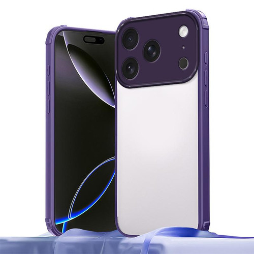 iPhone 17 Pro Four Corners Shield Shockproof TPU Hybrid PC Phone Case - Purple