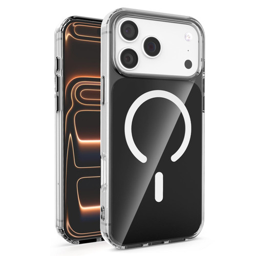 iPhone 17 Pro Four-corner U-shaped Airbag Semi-transparent MagSafe Case - Matte Black