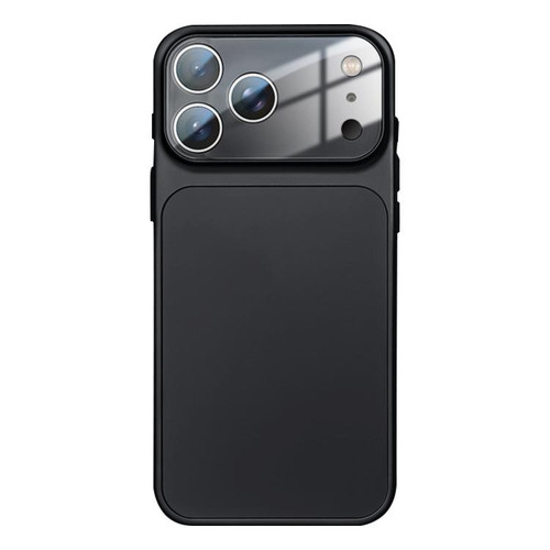 iPhone 17 Pro Frosted Acrylic Hybrid TPU Phone Case with Lens Film - Black