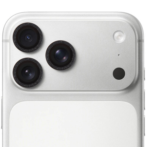 iPhone 17 Pro Glitter Camera Lens Protector Ring Film - Black