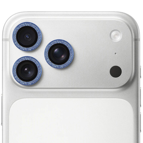 iPhone 17 Pro Glitter Camera Lens Protector Ring Film - Blue