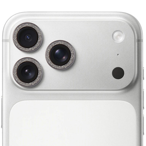iPhone 17 Pro Glitter Camera Lens Protector Ring Film - Titanium Gray