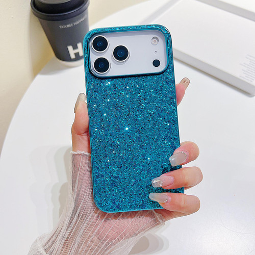 iPhone 17 Pro Glitter Powder Shockproof TPU Phone Case - Blue