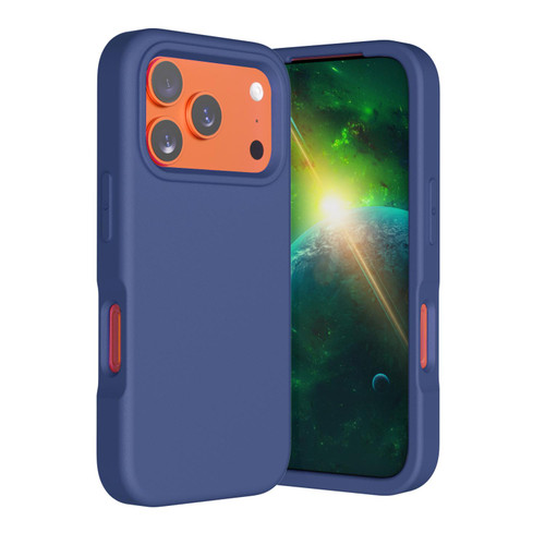 iPhone 17 Pro Guard Screen EVA Shockproof Phone Case - Navy Blue