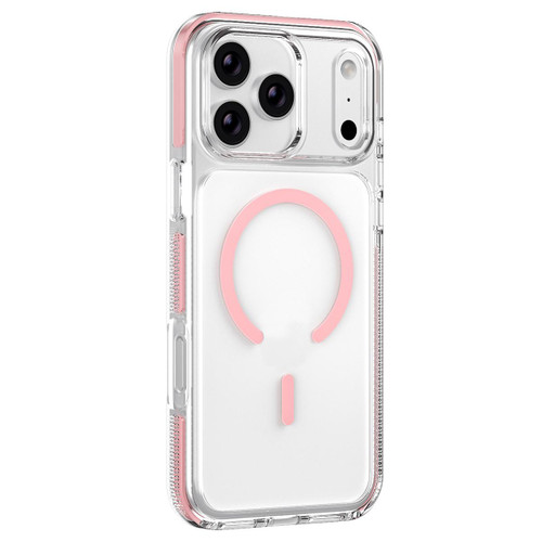 iPhone 17 Pro Ice Armor Magnetic PC Hybrid TPU Phone Case - Pink
