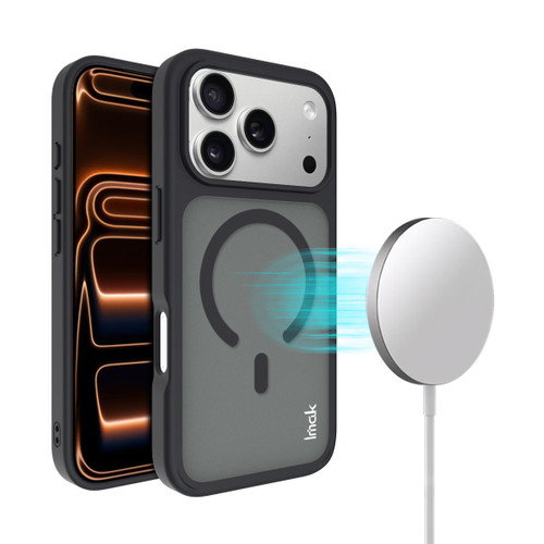 iPhone 17 Pro imak UX-9C Series Magnetic Shockproof PC + TPU Phone Case - Black