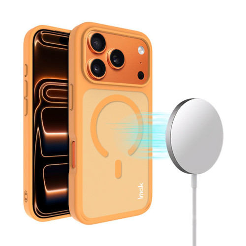 iPhone 17 Pro imak UX-9C Series Magnetic Shockproof PC + TPU Phone Case - Orange