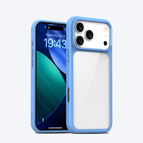 iPhone 17 Pro iPAKY Bright Color Series Shockproof PC+TPU Phone Case - Blue