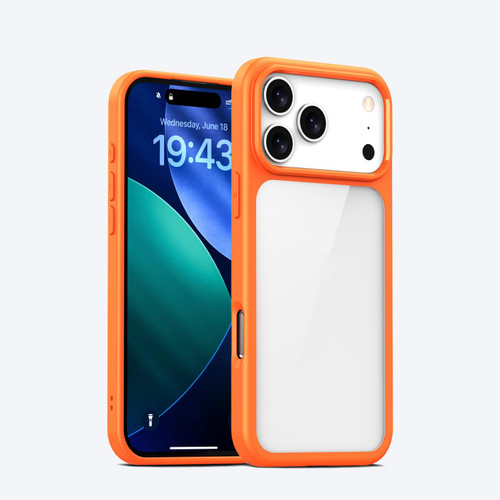 iPhone 17 Pro iPAKY Bright Color Series Shockproof PC+TPU Phone Case - Orange