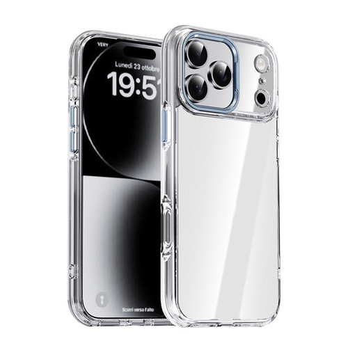 iPhone 17 Pro iPAKY Mingxing Series Shockproof PC+TPU Phone Case - Transparent + Blue