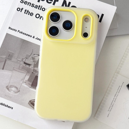 iPhone 17 Pro Jelly Color Matte Feel PC Hybrid TPU Phone Case - Yellow