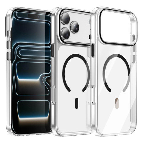 iPhone 17 Pro Kemeng Clear PC Magnetic Phone Case - Black