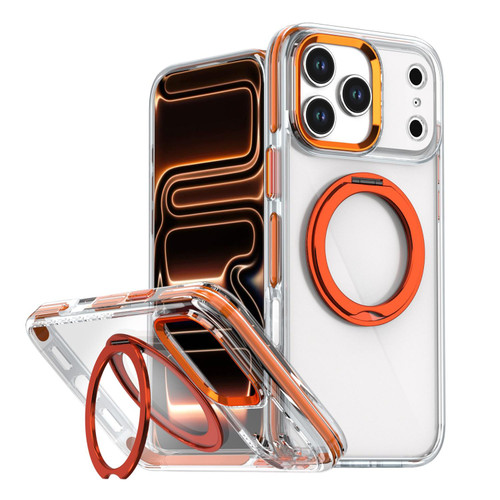 iPhone 17 Pro Magnetic 360 Degree Rotating Holder Phone Case - Orange