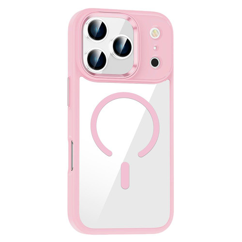 iPhone 17 Pro MagSafe Anti-fingerprint Highly Transparent PC Phone Case - Pink