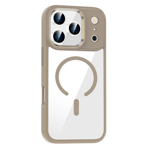 iPhone 17 Pro MagSafe Anti-fingerprint Highly Transparent PC Phone Case - Titanium Gold