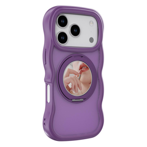 iPhone 17 Pro Mirror Holder MagSafe Phone Case - Purple