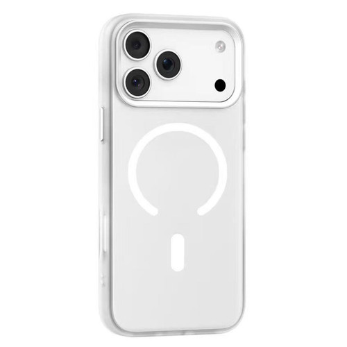 iPhone 17 Pro Mutural Mist MagSafe Series Magnetic PC Hybrid TPU Phone Case - White