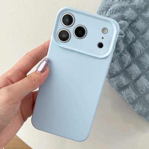 iPhone 17 Pro Precision Hole Camera Frame Solid Color Phone Case - Blue