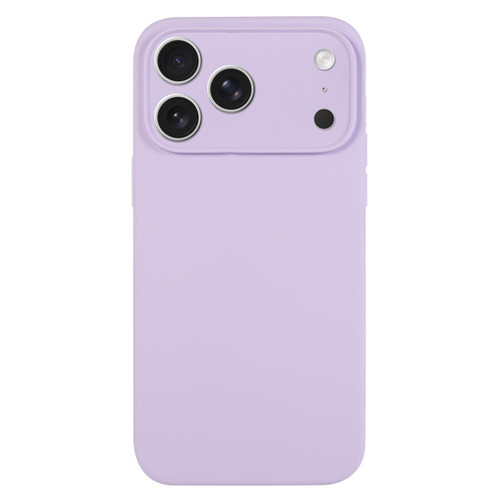 iPhone 17 Pro Pure Color Liquid Silicone Fine Pore Phone Case - Lilac Purple