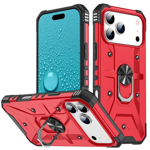 iPhone 17 Pro Ring Holder Phone Case - Red