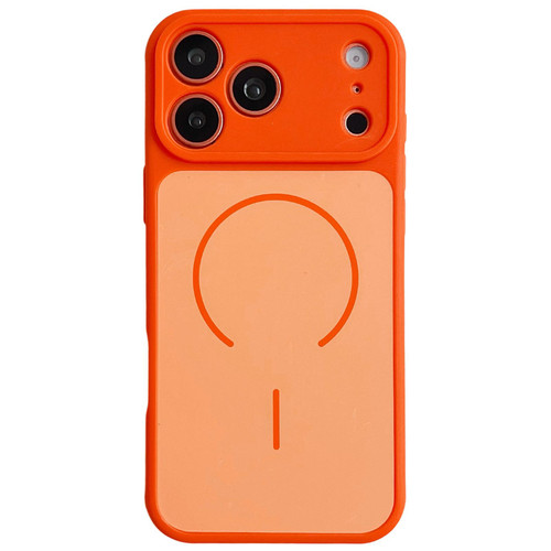iPhone 17 Pro Skin Feel Color Blocking Cooling Magnetic Phone Case - Orange