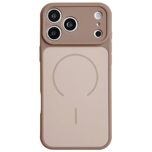 iPhone 17 Pro Skin Feel Color Blocking Cooling Magnetic Phone Case - Rose Pink