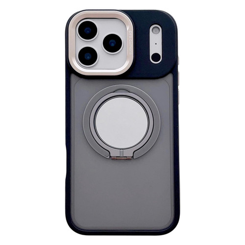 iPhone 17 Pro Skin Feel Frosted 360 Degree Rotation Magnetic Holder MagSafe Phone Case - Grey