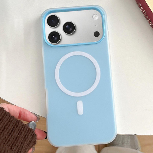 iPhone 17 Pro Skin Feel MagSafe Magnetic PC Hybrid TPU Phone Case - Blue
