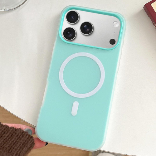 iPhone 17 Pro Skin Feel MagSafe Magnetic PC Hybrid TPU Phone Case - Mint Green