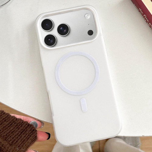 iPhone 17 Pro Skin Feel MagSafe Magnetic PC Hybrid TPU Phone Case - White
