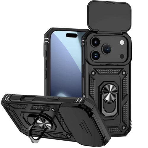 iPhone 17 Pro Sliding Camshield Holder Phone Case - Black