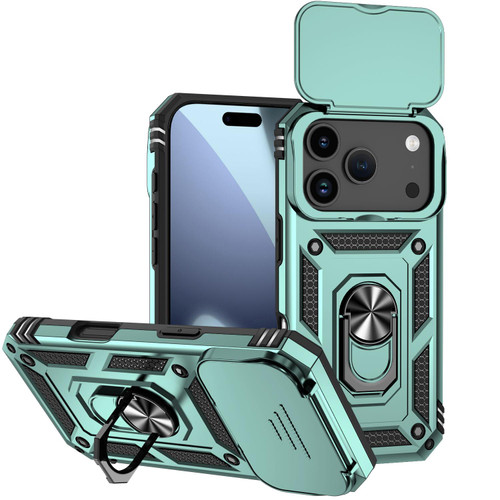 iPhone 17 Pro Sliding Camshield Holder Phone Case - Dark Green