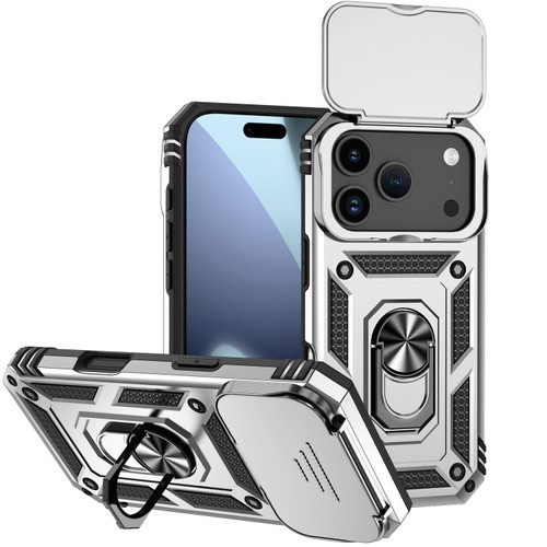 iPhone 17 Pro Sliding Camshield Holder Phone Case - Silver