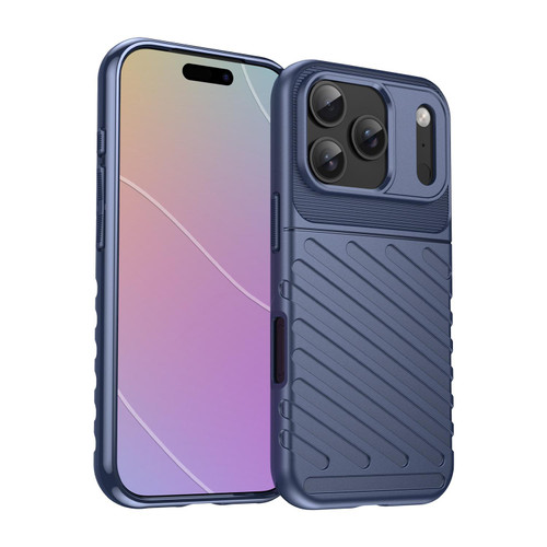 iPhone 17 Pro Thunderbolt Shockproof Soft TPU Phone Case - Blue