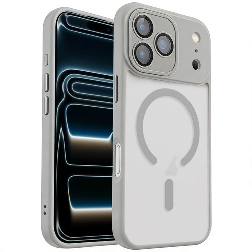 iPhone 17 Pro XDcase Skin Feel Magnetic Frosted Phone Case with Lens Film - Grey