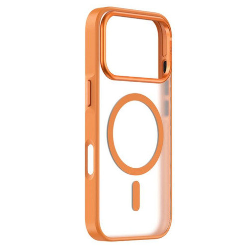 iPhone 17 Pro ZGA Matte Clear Magsafe PC Hybrid TPU Phone Case - Orange