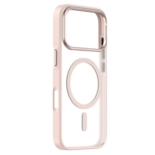 iPhone 17 Pro ZGA Matte Clear Magsafe PC Hybrid TPU Phone Case - Pink