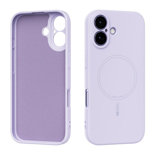 iPhone 17 ABEEL Skin-friendly Feel Magsafe Liquid Silicone Phone Case - Lilac Purple