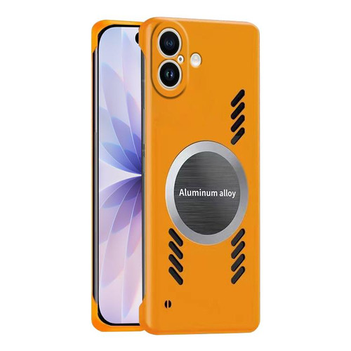 iPhone 17 All-inclusive Lens Frameless Graphene Cooling Phone Case - Orange