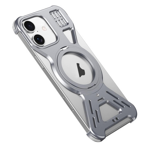 iPhone 17 Armor 360 Holder Frameless Alloy MagSafe Phone Case - Space Gray