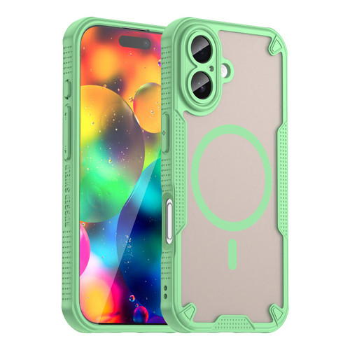 iPhone 17 Armor Glaze MagSafe Magnetic Phone Case - Green