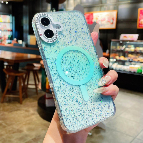 iPhone 17 Blink Series Metal Lens Frame MagSafe Magnetic IMD Phone Case - Dark Teal