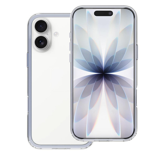 iPhone 17 Buffered TPU Hybrid PC Phone Frame with AI Camera Button - Sky Blue