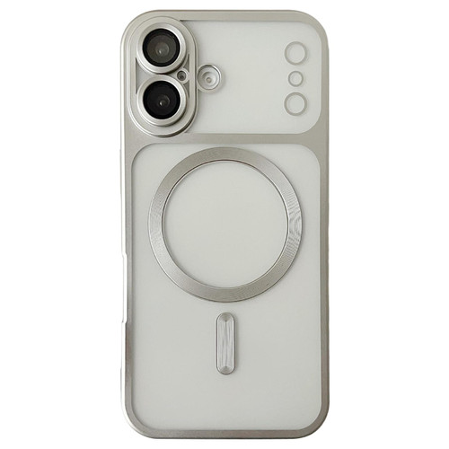 iPhone 17 Change to 17 Series Magnetic MagSafe Frosted TPU Phone Case - Silver