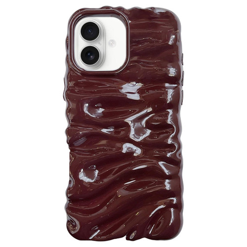iPhone 17 Cream Texture Electroplating TPU Full Coverage Phone Case - Wine Red