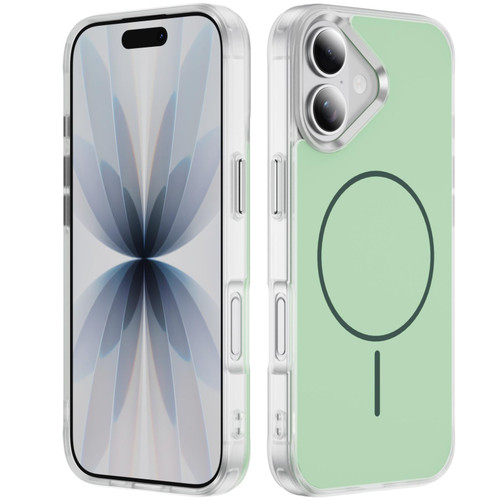 iPhone 17 Crystal Frosted Skin Feel Magnetic MagSafe Phone Case - Green