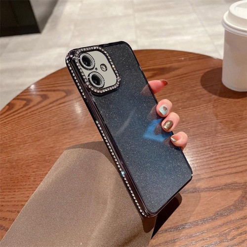 iPhone 17 Diamond Glitter TPU Phone Case - Black
